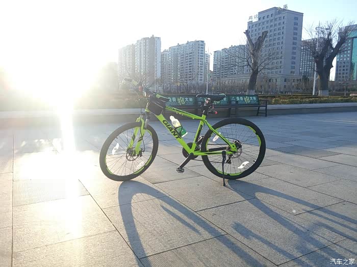 【图】捷安特atx660 荧光绿提车_自行车论坛_汽车之家论坛