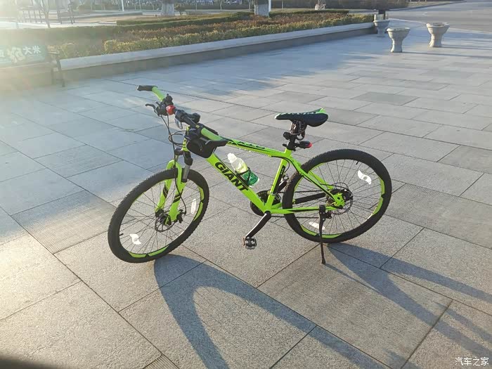 【图】捷安特atx660 荧光绿提车_自行车论坛_汽车之家论坛