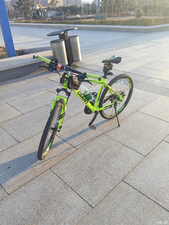 【图】捷安特atx660 荧光绿提车_自行车论坛_汽车之家论坛