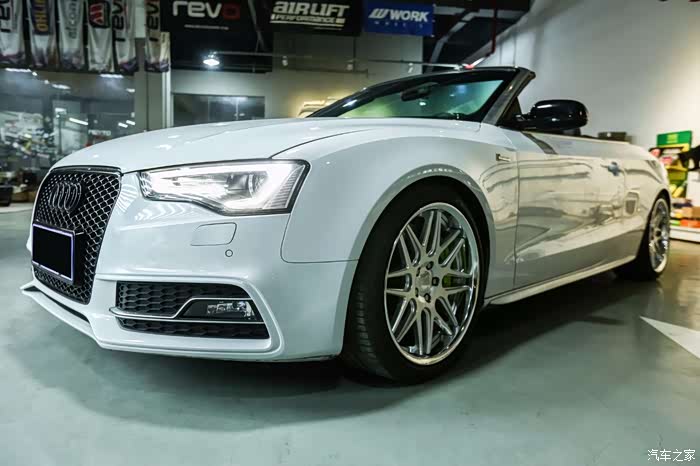 【图】敞篷 a5 改装轮毂刹车 升降高音头 就问你们骚不骚_奥迪a5论坛