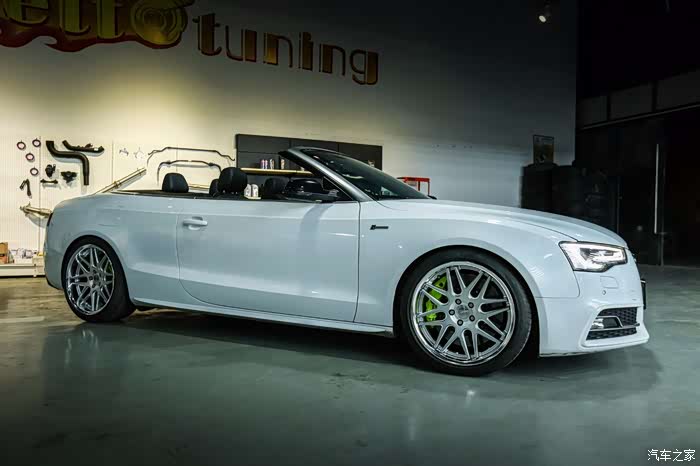 【图】敞篷 a5 改装轮毂刹车 升降高音头 就问你们骚不骚_奥迪a5论坛