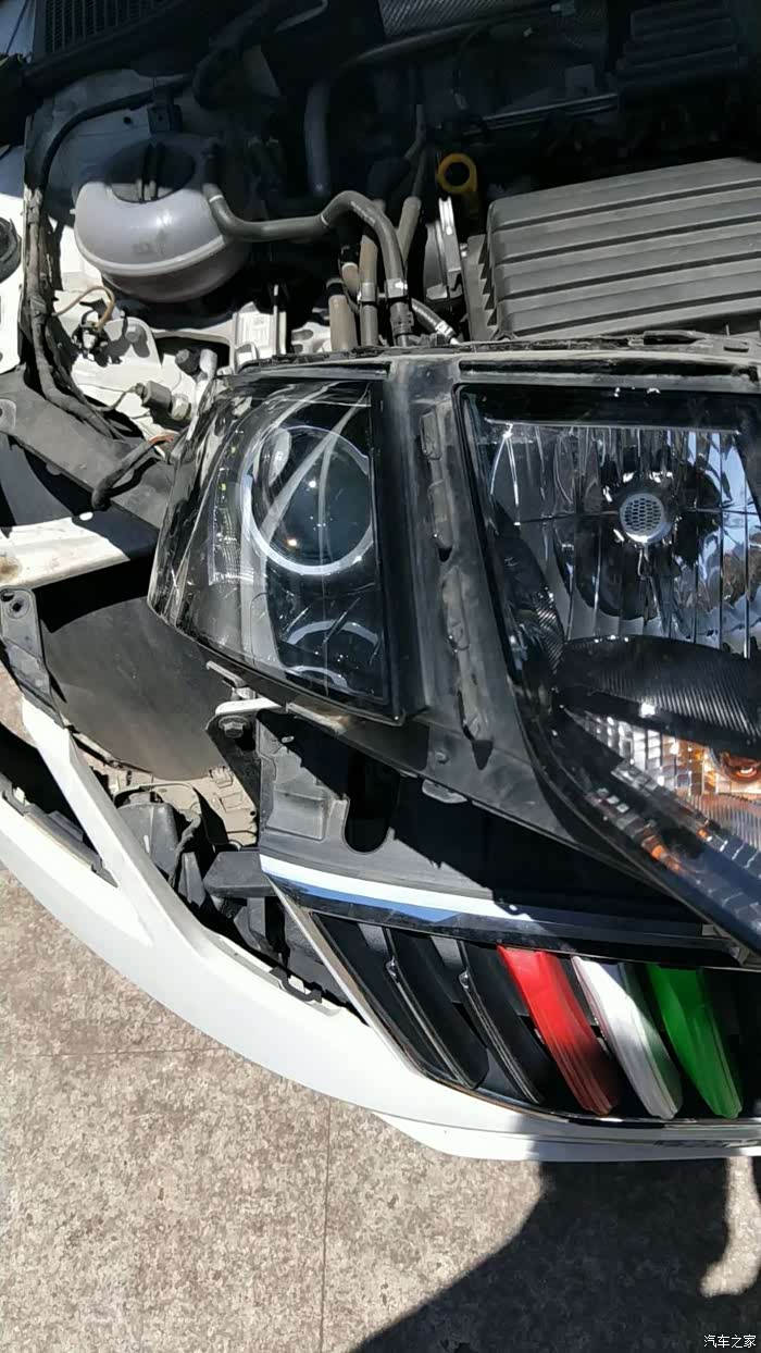 18明锐1.2t改远光之王海拉透镜效果图