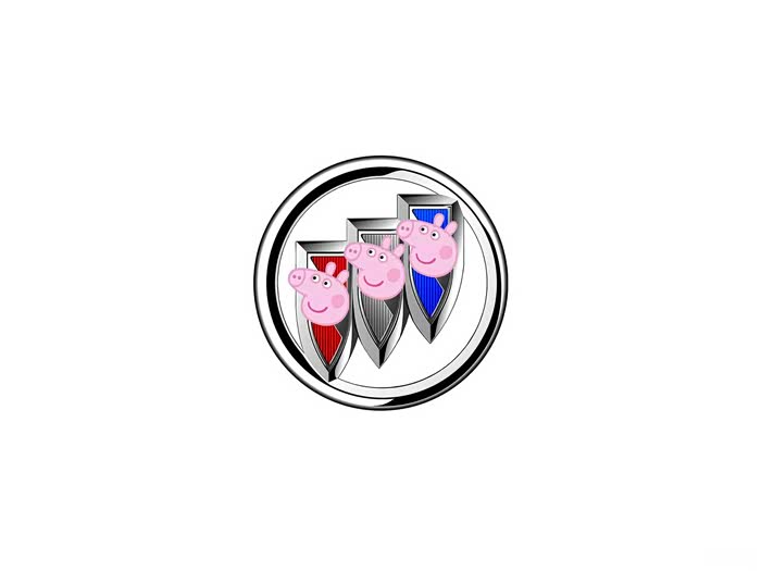 小猪佩奇身上纹掌声送给社会人佩奇联名车标原来长这样