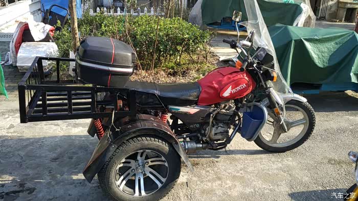 再次将三轮摩托改装