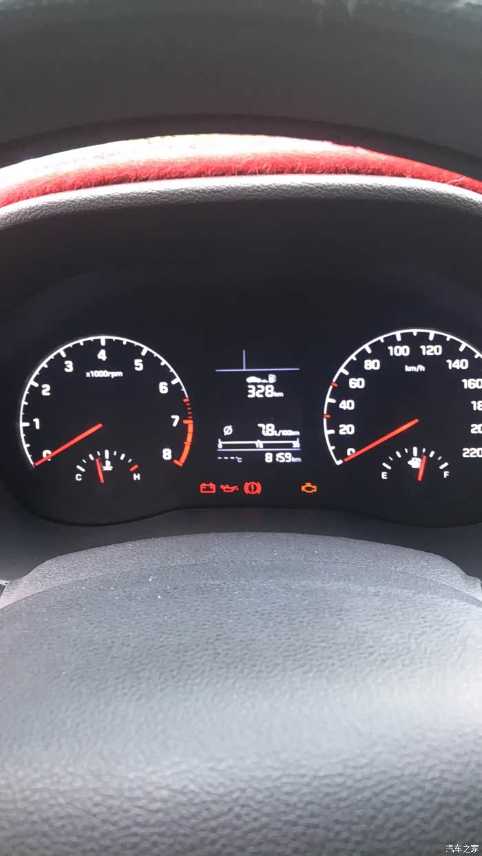 悦纳rv仪表盘的温度那里不显示