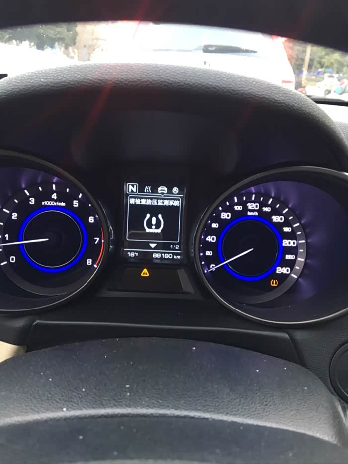 16款逸动加胎压监测出故障码