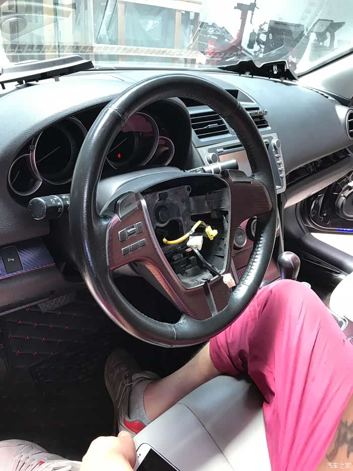 【图】改改改,改内饰骚蓝_睿翼论坛_汽车之家论坛