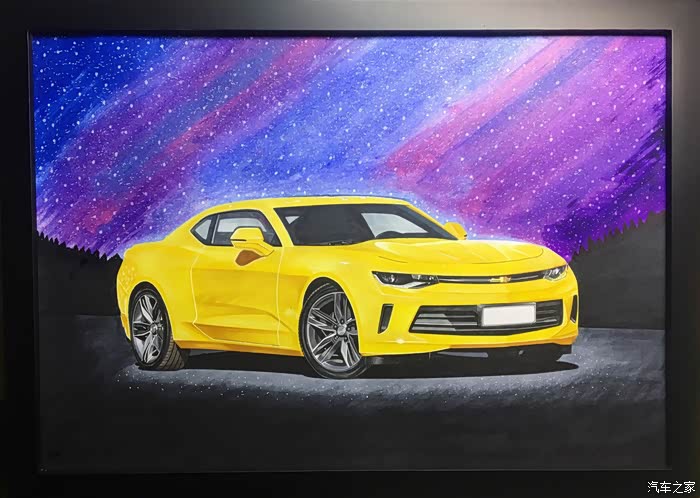 画young年华绘车分子手绘大黄蜂camaro