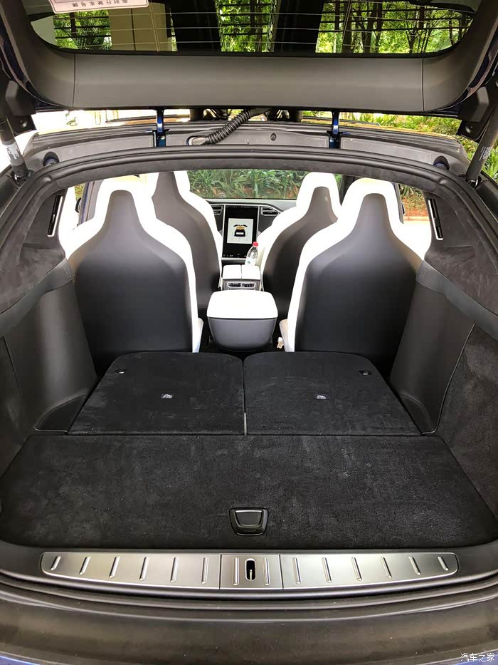 【图】特斯拉 model x 蓝外白内 6座 带中排扶手用车感受与体验_model