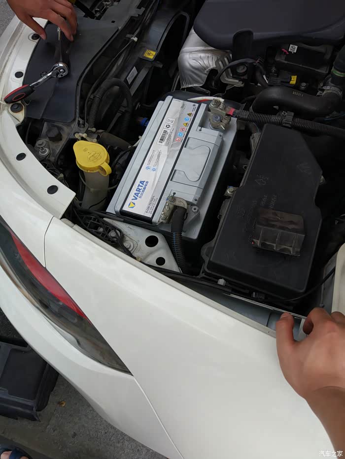 换电瓶,60a升级到75a