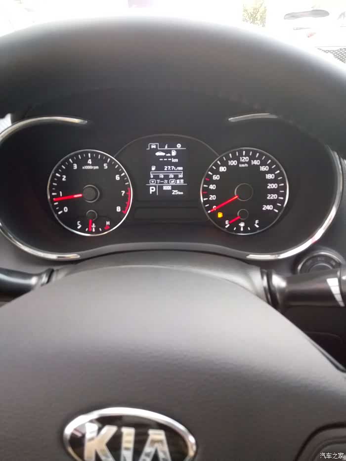 提车25公里,还算可以,就是四儿子算得太准了,刚到加油站就熄火没油了