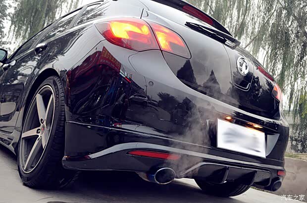 13款英朗gt改装君越排气管罩双边单出