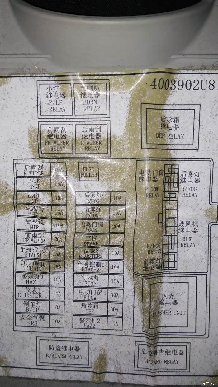 谁有09年同悦的保险丝图片