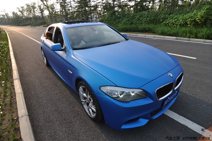 【图】太空蓝色,电镀轮毂,多图写真_宝马5系论坛_汽车之家论坛