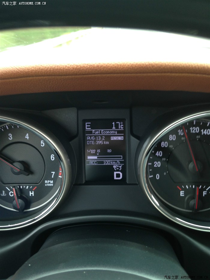 13款大切诺基57高速油耗