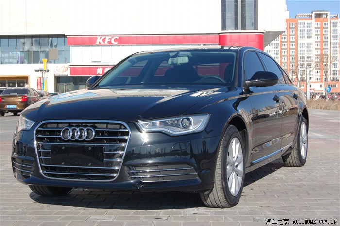 奥迪a6 30fsi舒适 黑外棕内提车作业.