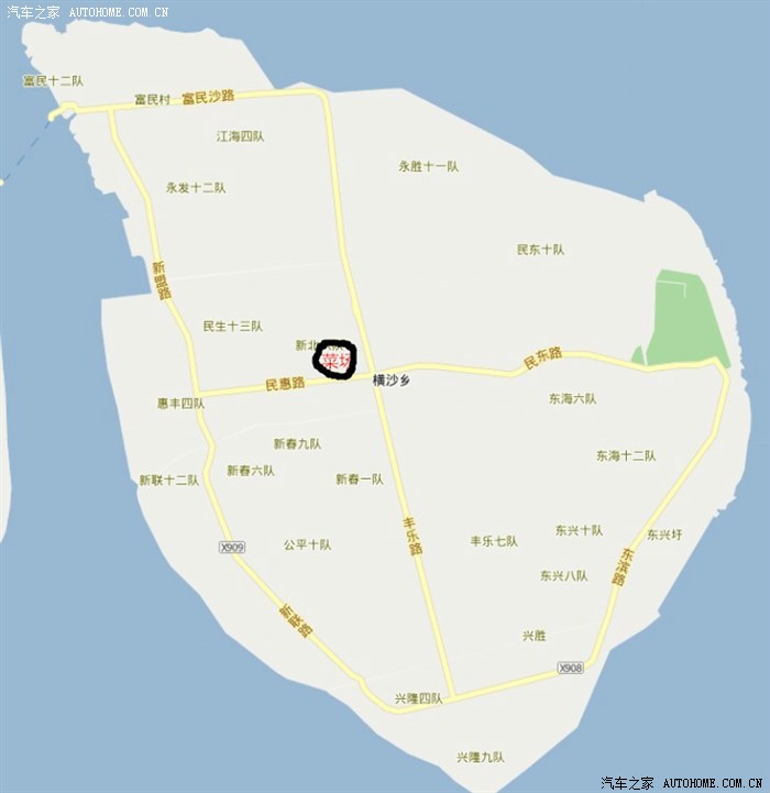 横沙岛地图高清版大图图片