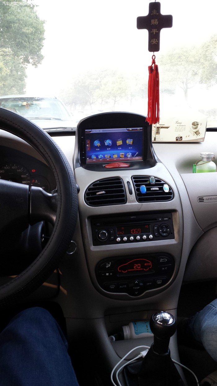 【图】206装导航倒车影像一体机及评测,仪表背光改色中控喷漆_标致206