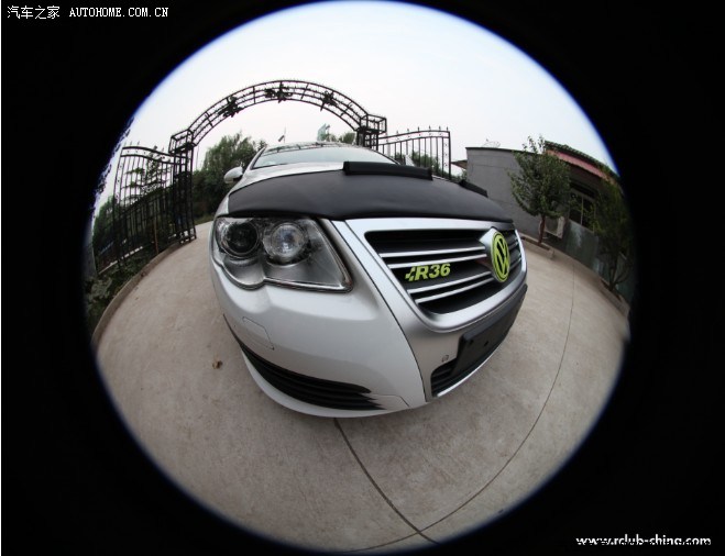 【图】转发车友的r36鱼眼美图_高尔夫论坛_汽车之家论坛