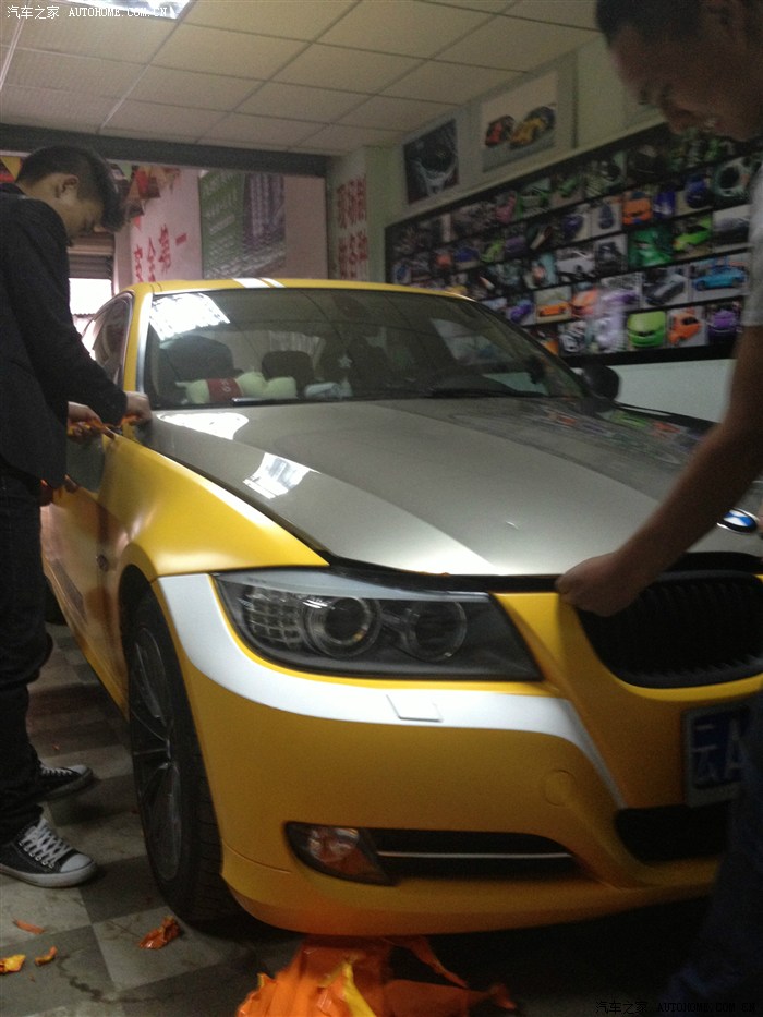 【图】12款e90从哑光黄变为珠光磨砂黑!_宝马3系论坛_汽车之家论坛