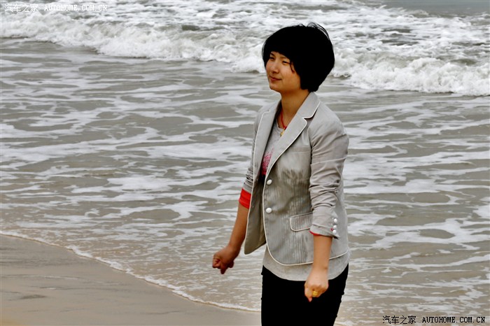 深圳大梅沙航母海滨沙滩静景恋人美女抓拍
