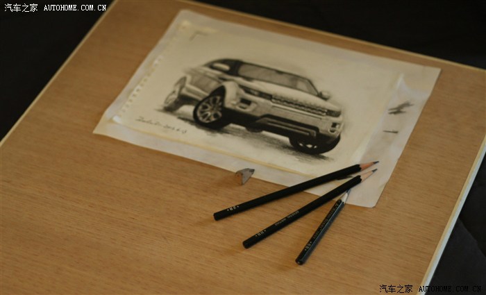 国内第一台路虎极光素描版双门献给爱极光的各位