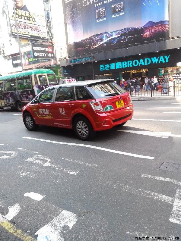 香港的比亚迪出租车