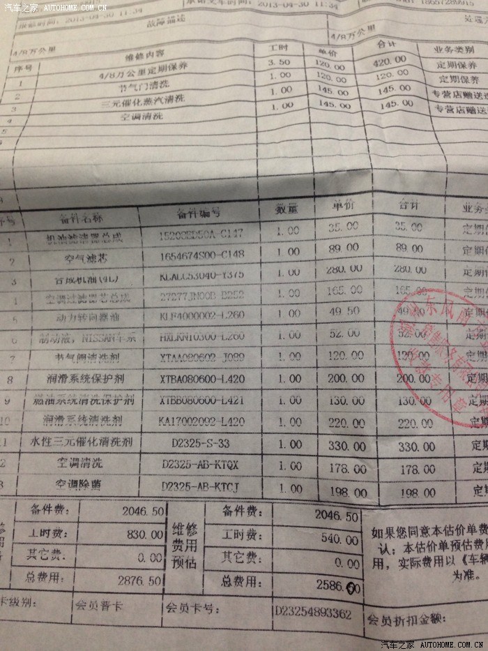 19樓0-85000保養一切清單.