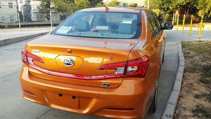 【图】大鹏所城偶遇尊贵版橙色秦_秦/秦新能源论坛_汽车之家论坛