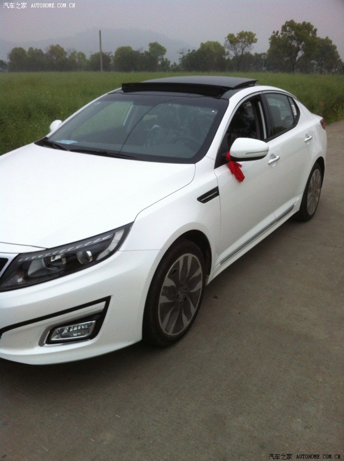 【图】刚入手白色k5lux,真是太漂亮了_起亚k5论坛_汽车之家论坛