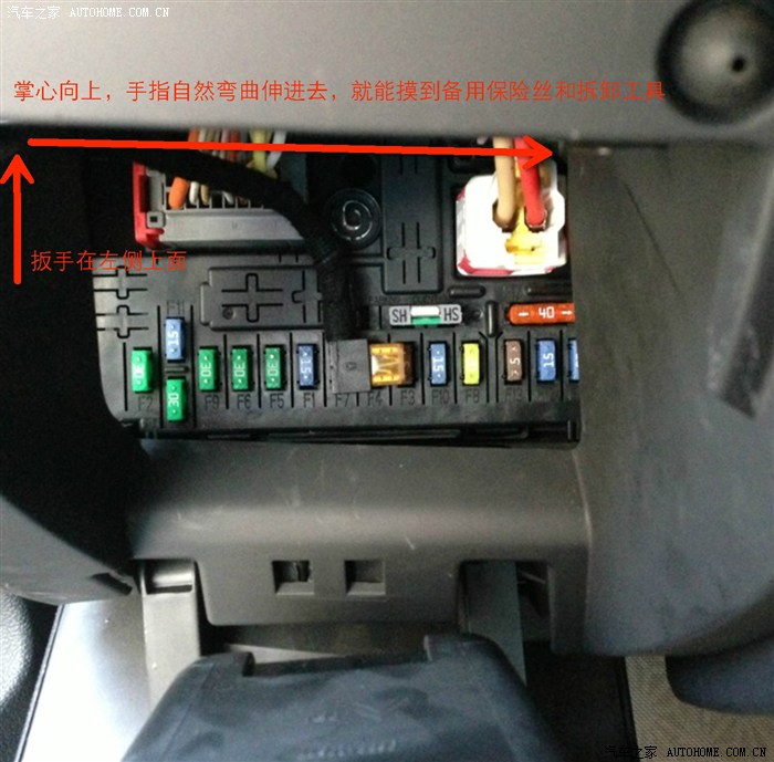 【图】可给我找到c5的备用保险丝和夹钳工具盒了_雪铁龙c5论坛_汽车之