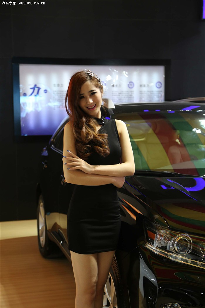 潍坊2014车展的养眼车模