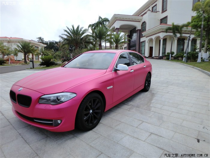 中国湛江首台玫红色bmw530曝光