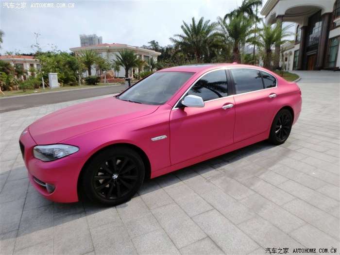 中国湛江首台玫红色bmw530曝光