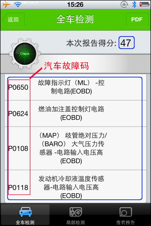 汽車數據流異常,產生了汽車故障碼