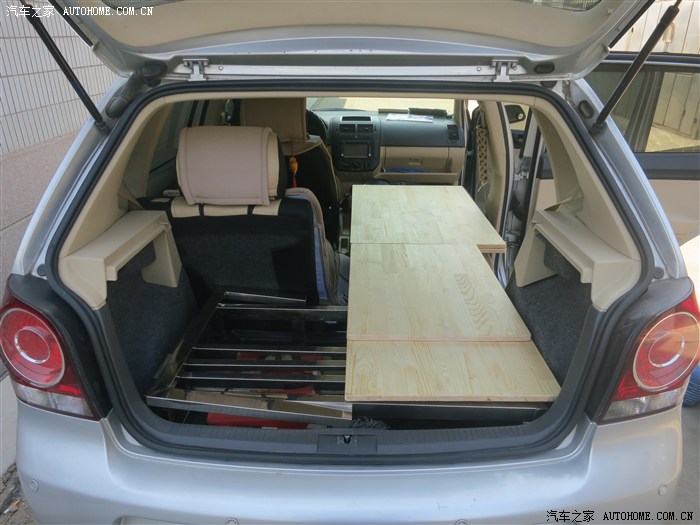 小polo车无损改床车