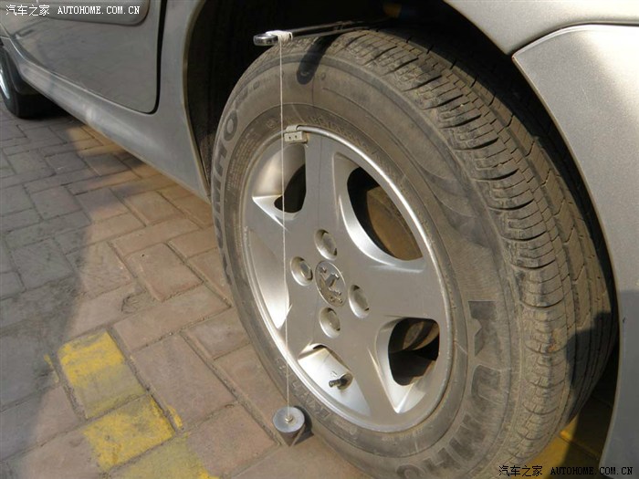 自已测量车轮外倾角