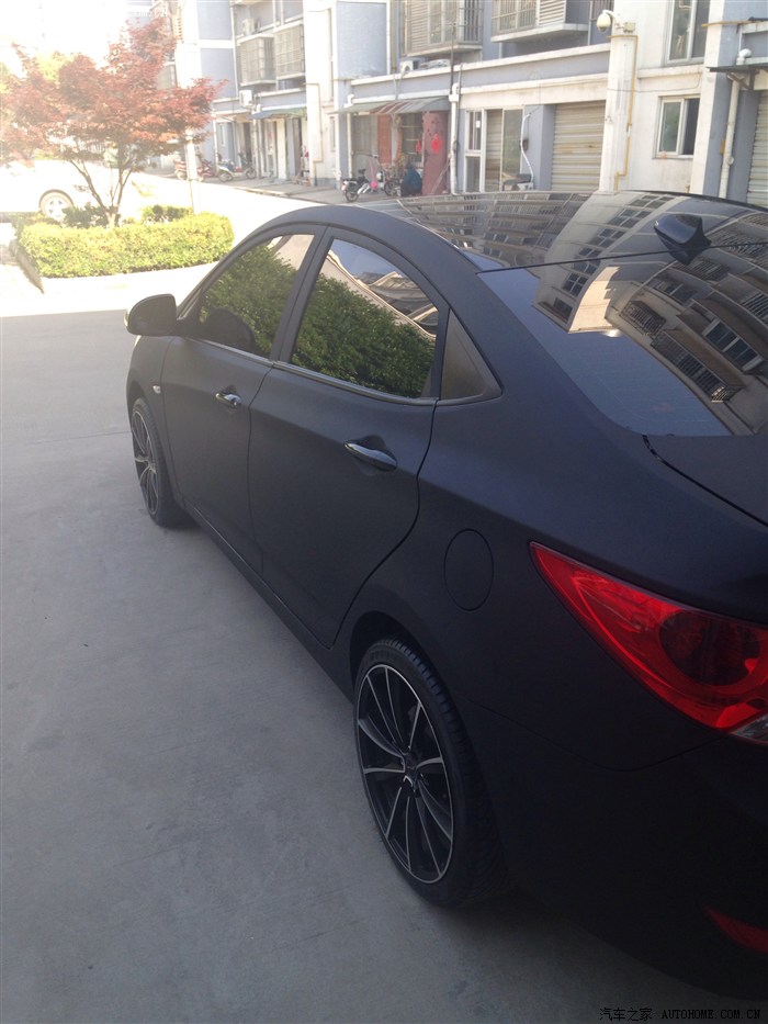 我的小黑换新衣全车哑光黑喷漆