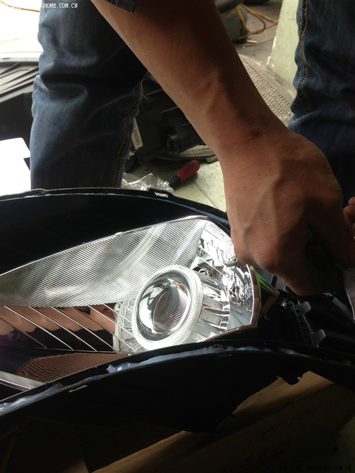 起亚k2改装透镜大灯,恶魔眼,天使眼