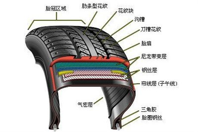 轮胎结构图解图片