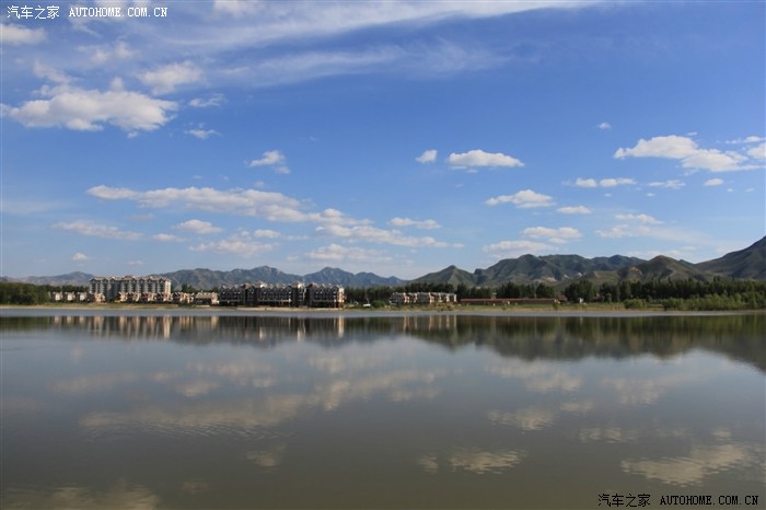 风景张家口怀安县左卫的天鹅湖
