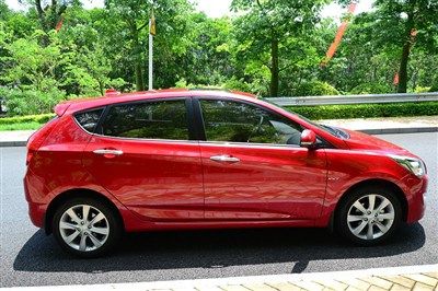 精 2014款现代瑞奕红色1.6l自动top顶配提车 版主加精