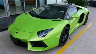 中国唯一一台绿色敞篷兰博基尼lp700-4