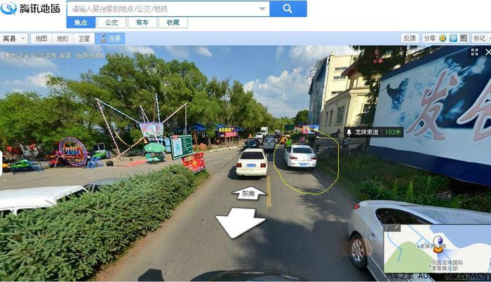 居然在街景地图找到我的车了!