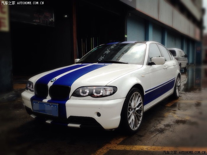 靓瞎了老马身野马心宝马e46改极品飞车野马同款拉花