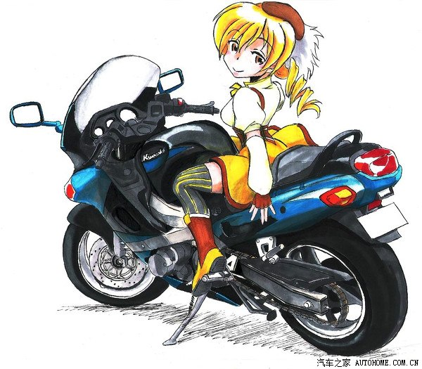 摩托车漫画2之美女与机车多图