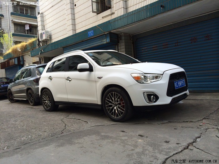 国内首例三菱劲炫asx20cvt改装evo涡轮套件神往evo