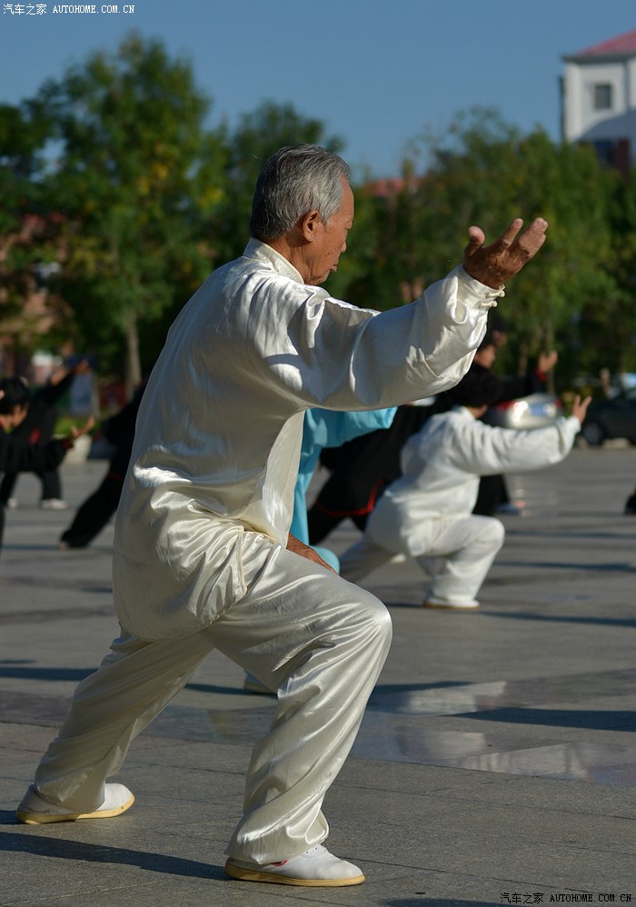八旬老人练太极