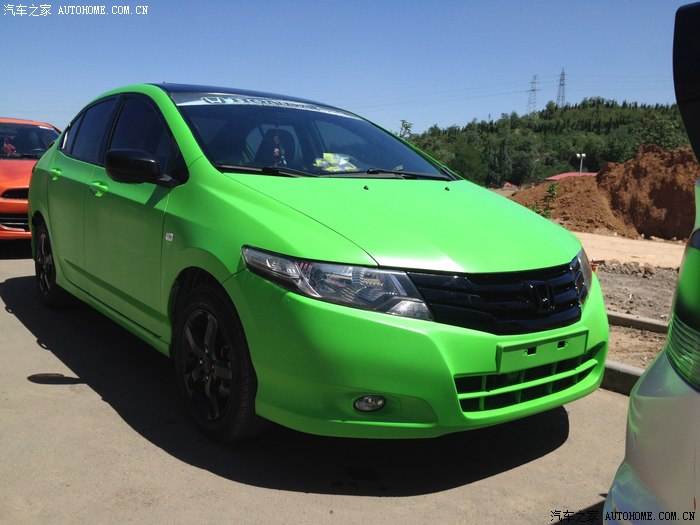【图】全国首台绿色本田锋范喷漆车身改色 一键启动 车如新_锋范/锋范