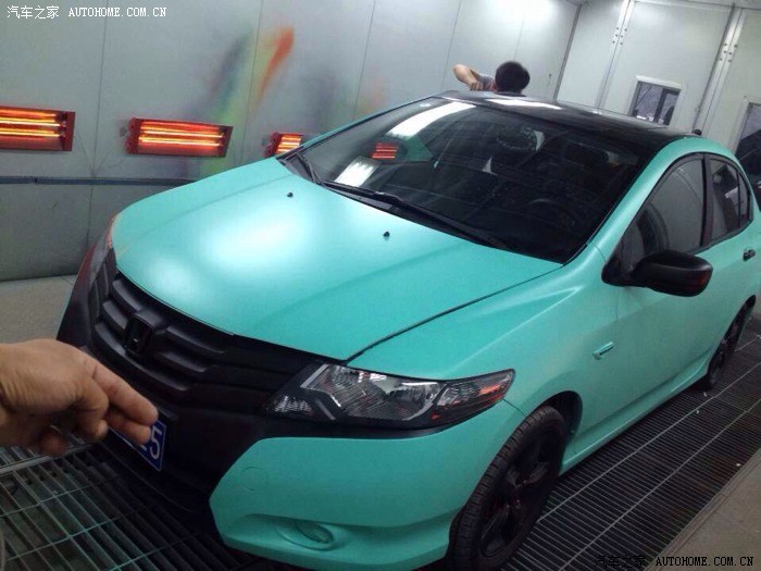 【图】全国首台绿色本田锋范喷漆车身改色 一键启动 车如新_锋范/锋范